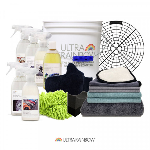 울트라레인보우 자동차 셀프세차용품 고급용 16종 키트